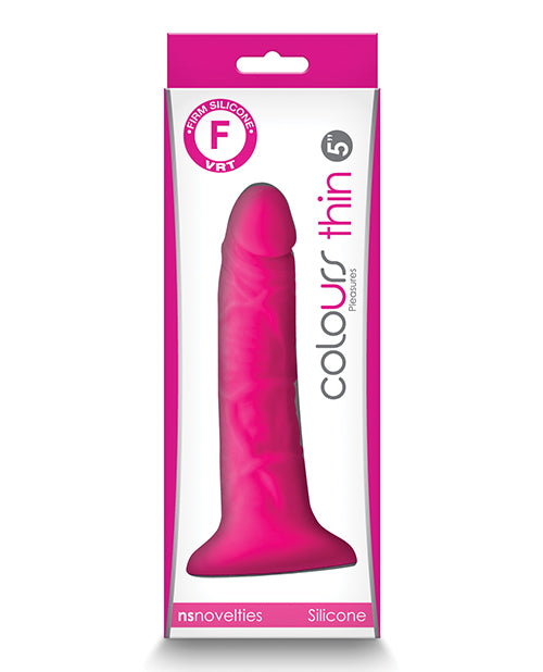 Colours Pleasures 5&quot; Thin Dildo - Pink