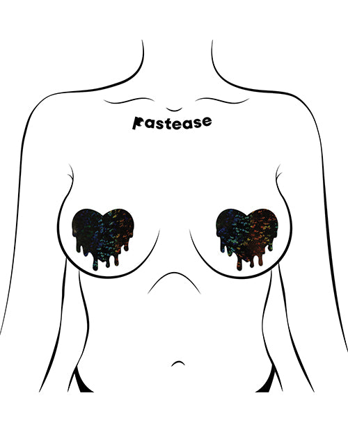 Pastease Premium Melty Heart - Black O/S