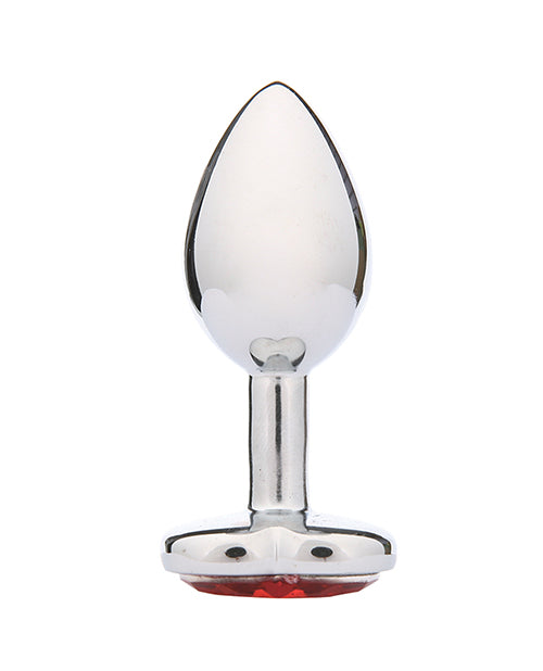 WhipSmart Heartbreaker 2.5&quot; Heart Crystal Butt Plug - Red