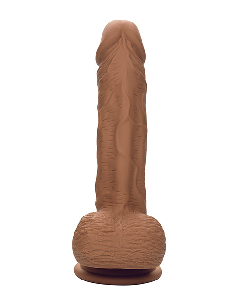 Studs Dual Density Silicone 6.25&quot; Dildo - Brown