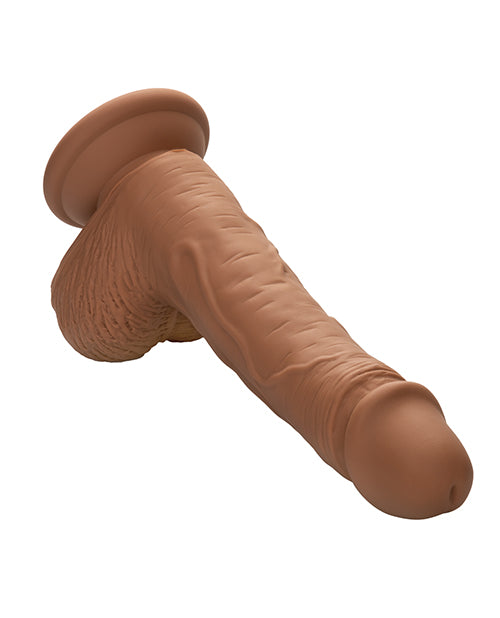 Studs Dual Density Silicone 5&quot; Dildo - Brown