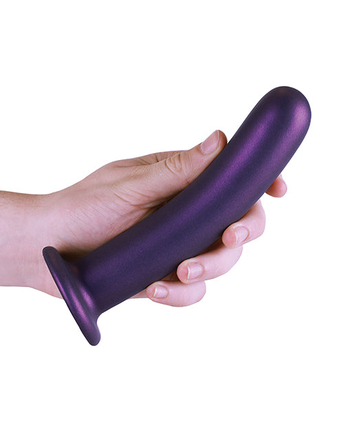 Shots Ouch 7&quot; Smooth G-Spot Dildo - Metallic Purple