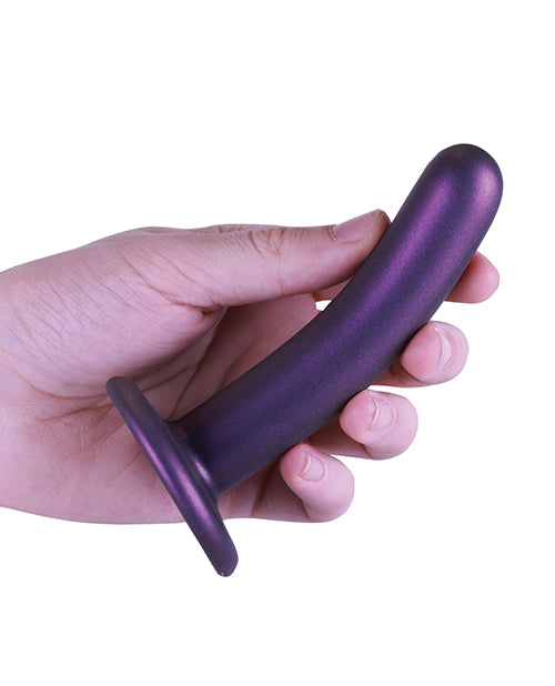 Shots Ouch 5&quot; Smooth G-Spot Dildo - Metallic Purple