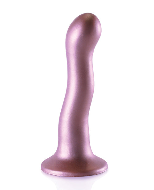 Shots Ouch 7&quot; Curvy G-Spot Dildo - Rose Gold