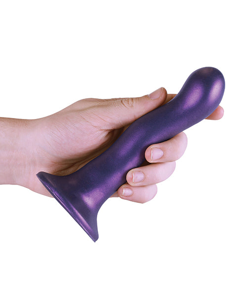 Shots Ouch 7&quot; Curvy G-Spot Dildo - Metallic Purple