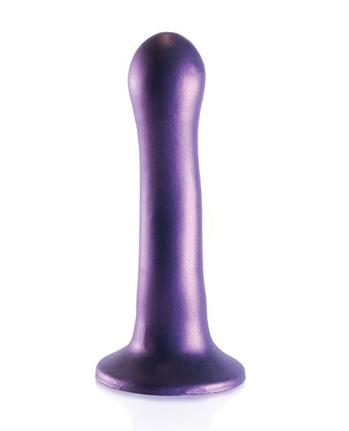 Shots Ouch 7&quot; Curvy G-Spot Dildo - Metallic Purple