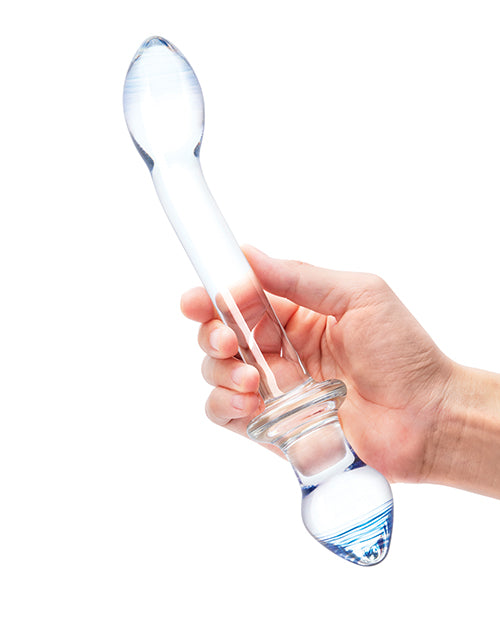 Glas 9.5&quot; Double Play Dual Ended Dildo - Clear