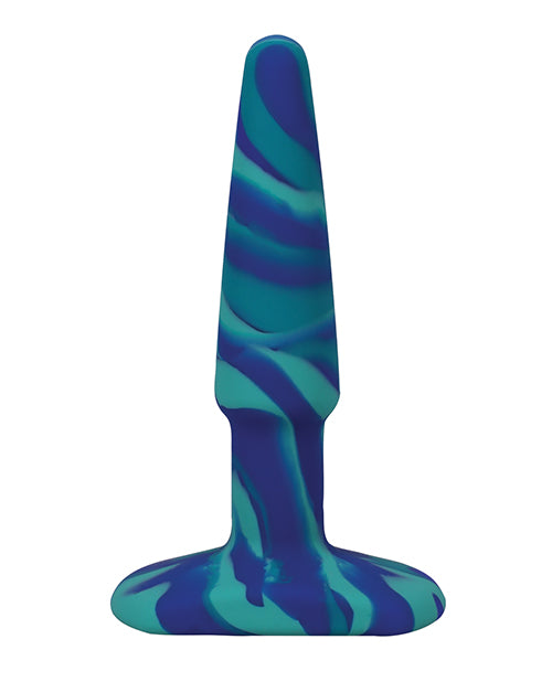 A Play 4&quot; Groovy Silicone Anal Plug - Ocean