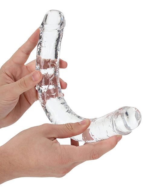 Shots RealRock Crystal Clear 13&quot; Double Dildo - Transparent