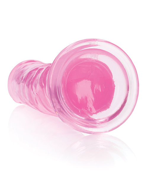 Shots RealRock Realistic Crystal Clear 10&quot; Straight Dildo - Pink