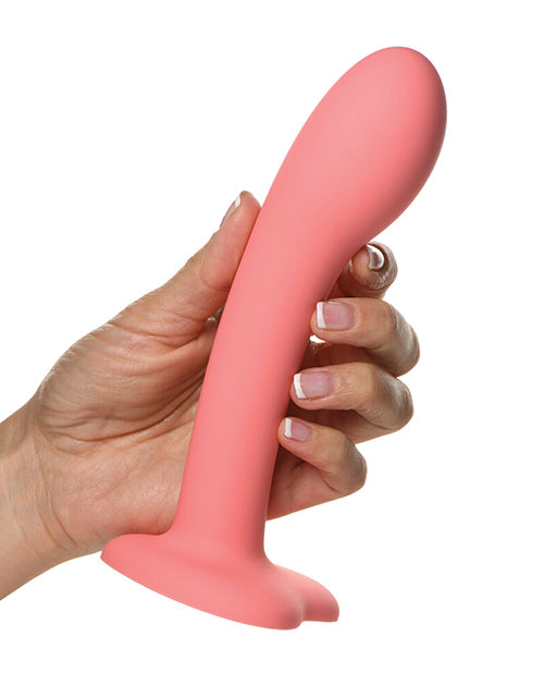 Curve Toys Simply Sweet 7&quot; G Spot Silicone Dildo - Pink