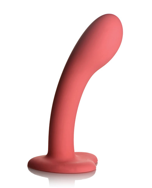 Curve Toys Simply Sweet 7&quot; G Spot Silicone Dildo - Pink