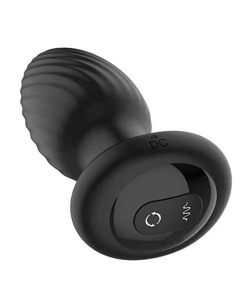 Nexus Tornado Rotating &amp; Vibrating Butt Plug - Black