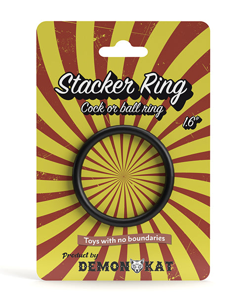 Demon Kat 1.6&#039; Stacker Ring - Black