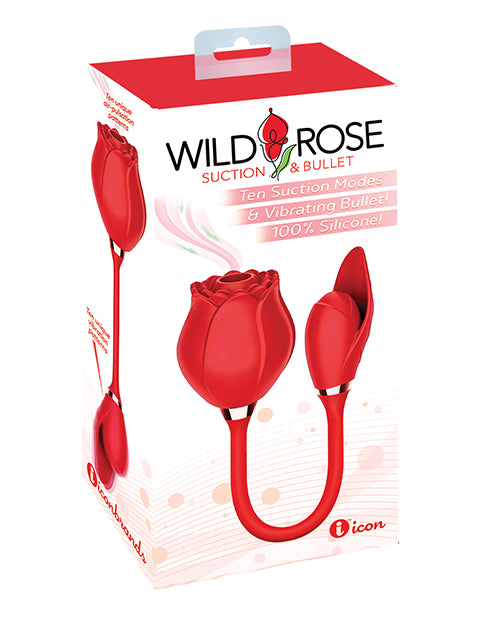 Wild Rose &amp; Bullet Vibrator - Red