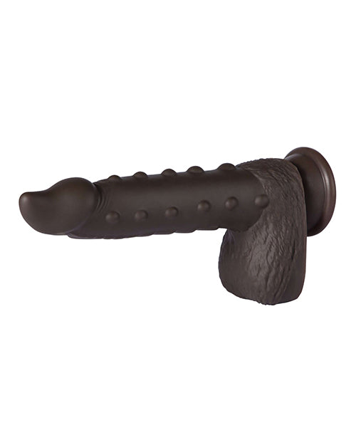 Alger 8&quot; Thrusting Dildo - Black