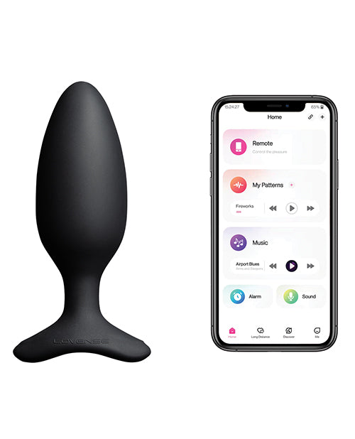 Lovense Hush 2 1.75&quot; Butt Plug - Black