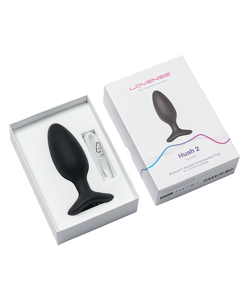 Lovense Hush 2 1.75&quot; Butt Plug - Black