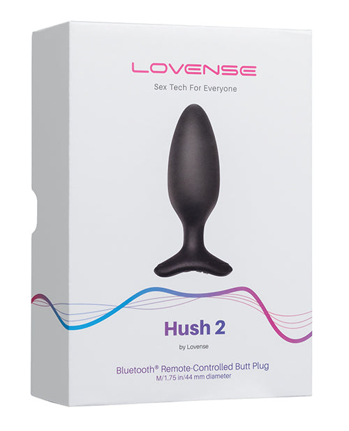 Lovense Hush 2 1.75&quot; Butt Plug - Black