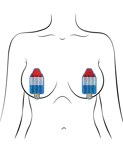 Pastease Premium Bomb Pop - Red/White/Blue O/S