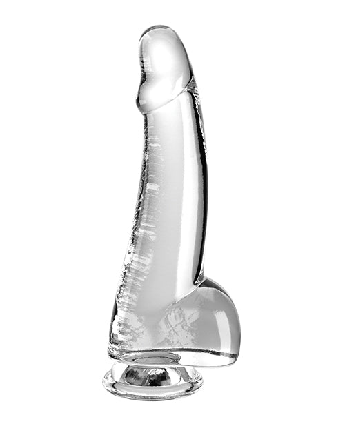 King Cock Clear 7.5&quot; Cock w/Balls - Clear