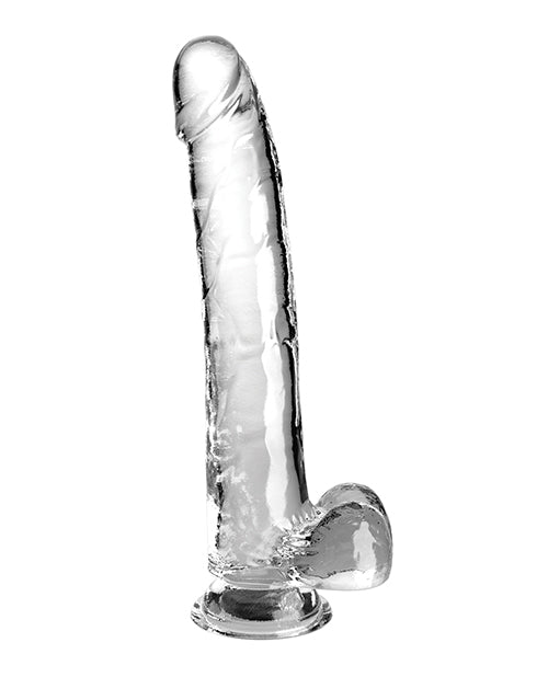 King Cock Clear 11&quot; Cock w/Balls - Clear