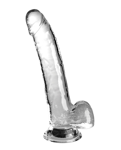 King Cock Clear 9&quot; Cock w/Balls - Clear