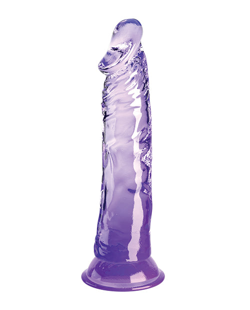 King Cock Clear 8&quot; Cock - Purple