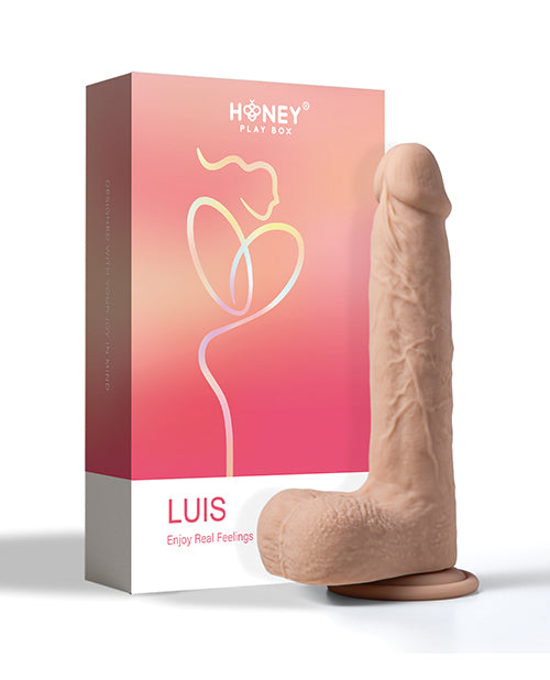 Luis App Controlled Realistic 8.5&quot; Thrusting Dildo Vibrator - Ivory