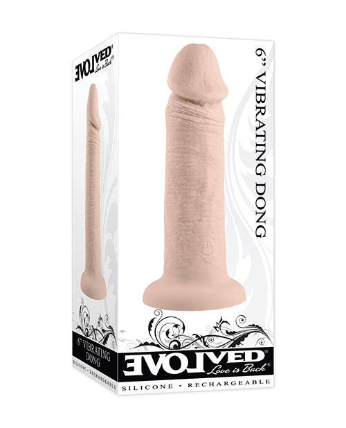 Evolved 6&quot; Vibrating Dong - Light