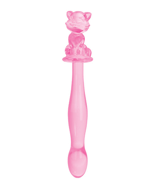 Glass Menagerie Kitty Glass Dildo - Pink