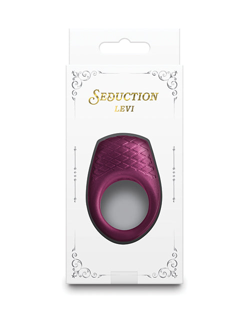 Seduction Levi Cock Ring - Metallic Burgundy