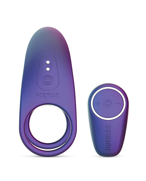 Hueman Infinity Ignite Vibrating Cock Ring - Purple