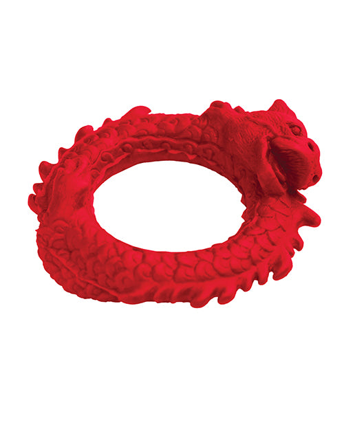 Creature Cocks Rise of the Dragon Silicone Cock Ring - Red