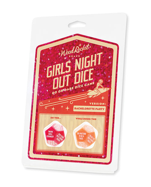 Wood Rocket Girls Night Out Do or Dare Dice Game - Red - Seductions Secret