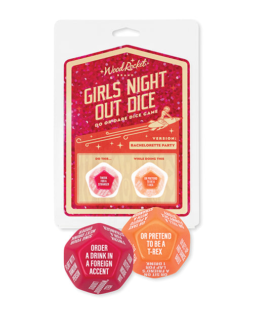 Wood Rocket Girls Night Out Do or Dare Dice Game - Red - Seductions Secret