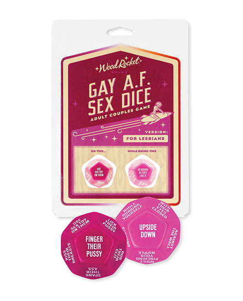 Wood Rocket Gay AF Lesbian Couples Sex Game - Fuchsia - Seductions Secret