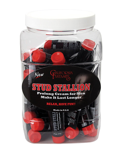 Stud Stallion Prolong Cream for Men - .05 oz Tube Bowl of 36