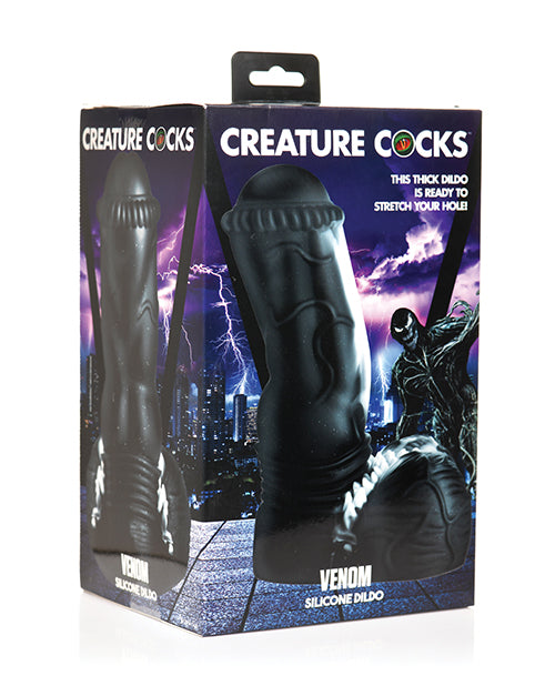 Creature Cocks Venom Silicone Dildo - Black