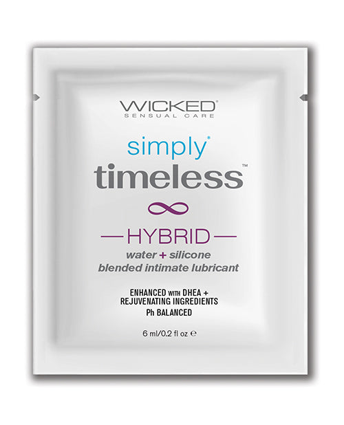 Wicked Sensual Care Simply Timeless Hybrid Water &amp; Silicone Lubricant - .2 oz