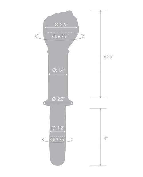 Glas 11&quot; Fist Double Ended w/Handle Grip