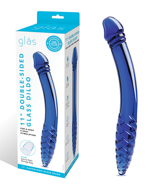 Glas 11&quot; Double-sided Dildo G-Spot &amp; P-Spot Stimulation