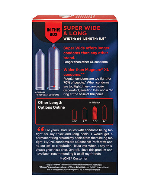 My One Super Wide &amp; Long Condoms - Pack of 10