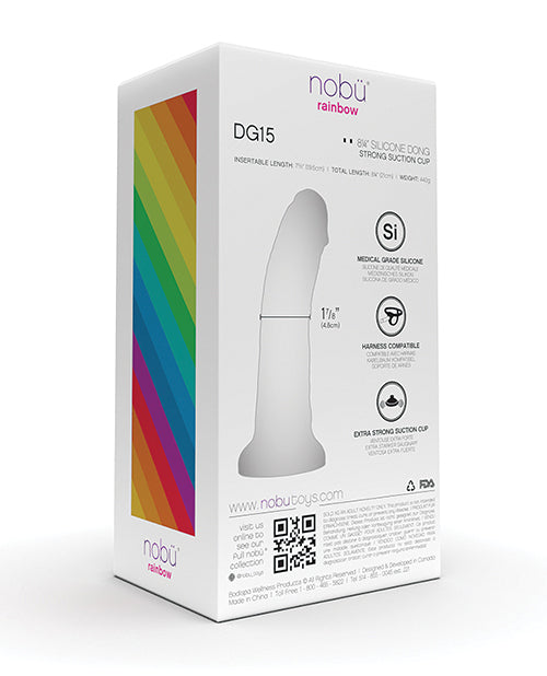 Nobu Rainbow 8&quot; Dildo w/Suction Cup - Cosmic