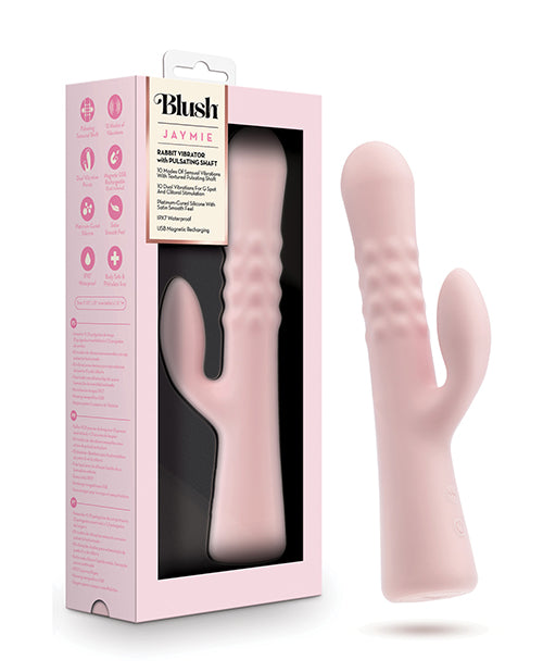 Blush Jaymie Rabbit Vibrator - Pink