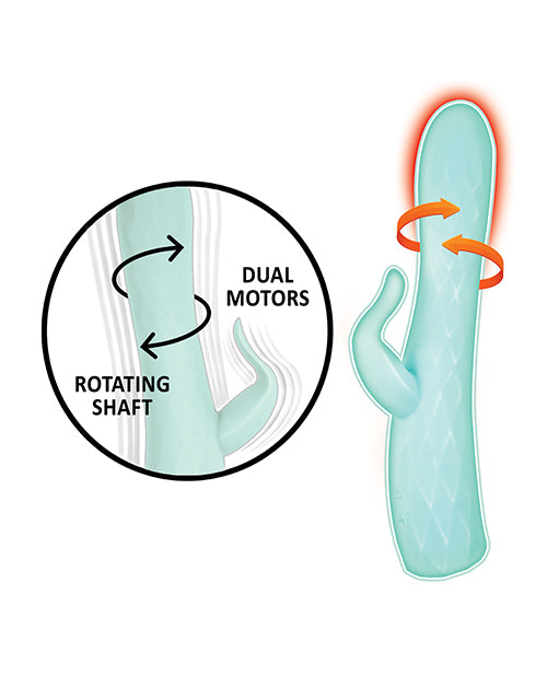 Goddess Heat-up &amp; Rotating Vibrator - Aqua