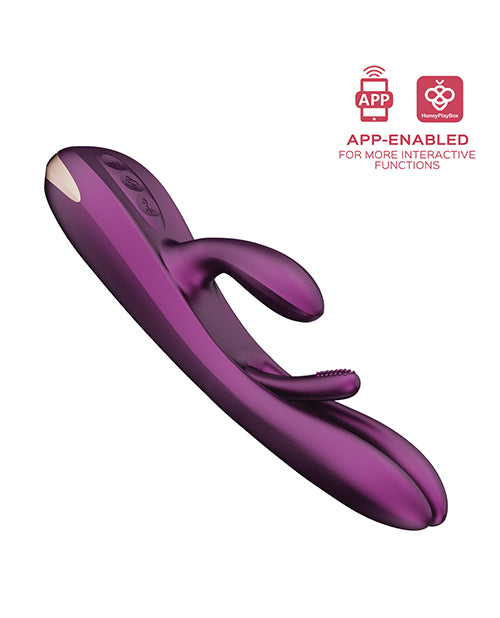 Terri App Controlled Kinky Finger Tapping Rabbit Vibrator - Purple