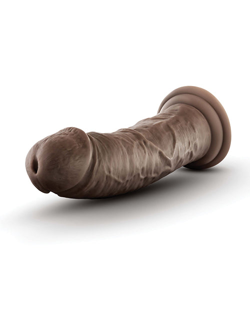 Blush Dr. Skin Plus 8&quot; Posable Dildo - Chocolate