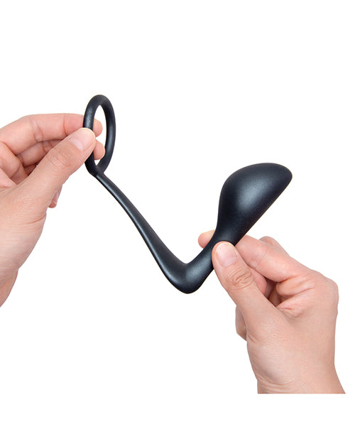 Cotr Inc b-Vibe Butties Ringer Cock Ring & Prostate Plug - Black