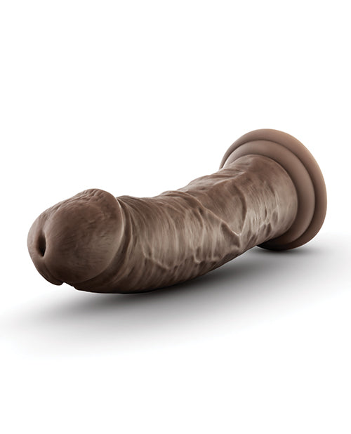 Blush Dr. Skin Silicone Dr. Shepherd 8&quot; Dildo w/Suction Cup - Chocolate